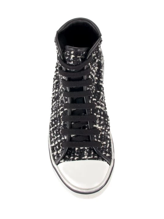 Saint Laurent Malibu Tweed Mid-Top Sneakers 7 Saint Laurent Malibu Tweed Mid-Top Sneakers - Image 5