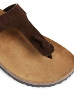 Saint Laurent Fabrice Suede T-Strap Cork Sandals -Saint Laurent Sales Store unnamed file 3095