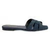 Saint Laurent Tribute Denim Slides -Saint Laurent Sales Store unnamed file 3096