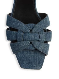 Saint Laurent Tribute Denim Slides 11 Saint Laurent Tribute Denim Slides -Saint Laurent Sales Store unnamed file 3099