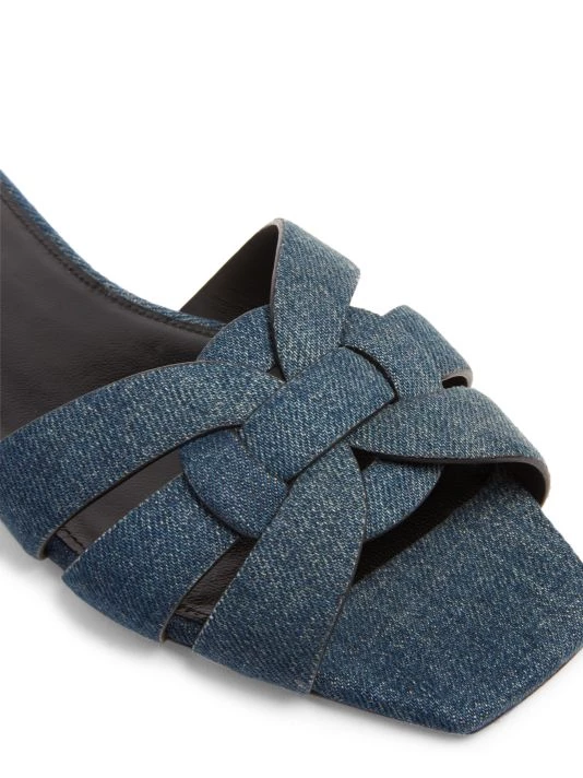 Saint Laurent Tribute Denim Slides 8 Saint Laurent Tribute Denim Slides - Image 6