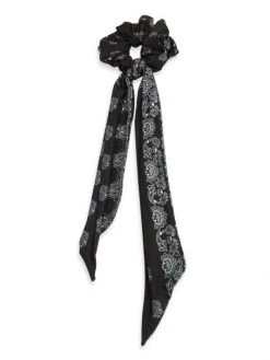 Saint Laurent Bandana-Print Scrunchie 6478 Red Ivory 9 Saint Laurent Bandana-Print Scrunchie 6478 Red Ivory -Saint Laurent Sales Store unnamed file 3122