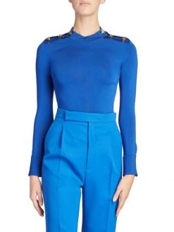 Saint Laurent Hardware Shoulder Sweater -Saint Laurent Sales Store unnamed file 3137