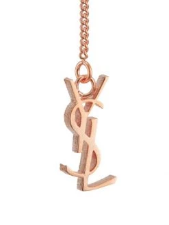 Saint Laurent Silvertone Monogram Drop Earrings 9 Saint Laurent Silvertone Monogram Drop Earrings -Saint Laurent Sales Store unnamed file 3148