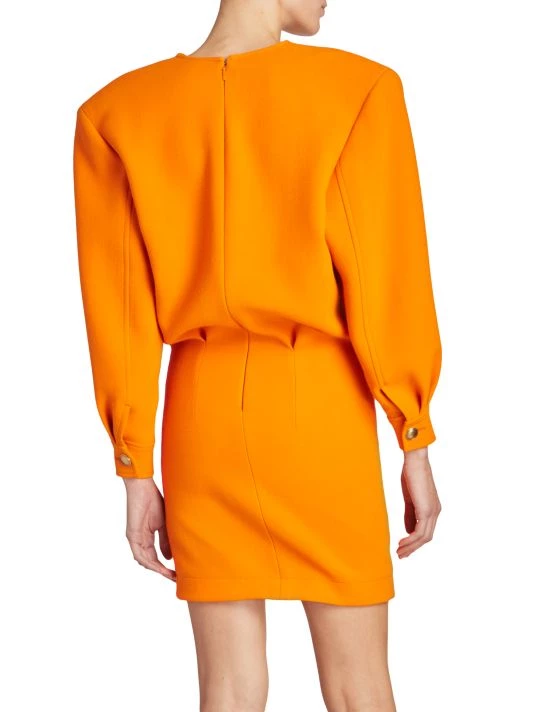 Saint Laurent Wool V-Neck Minidress 7 Saint Laurent Wool V-Neck Minidress - Image 5