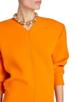 Saint Laurent Wool V-Neck Minidress 15 Saint Laurent Wool V-Neck Minidress -Saint Laurent Sales Store unnamed file 3165