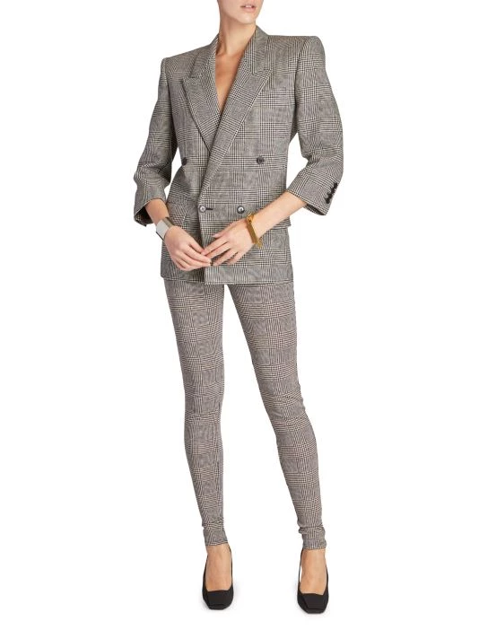 Saint Laurent Glen Check Double-Breasted Jacket 4 Saint Laurent Glen Check Double-Breasted Jacket - Image 2