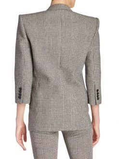 Saint Laurent Glen Check Double-Breasted Jacket 12 Saint Laurent Glen Check Double-Breasted Jacket -Saint Laurent Sales Store unnamed file 3170