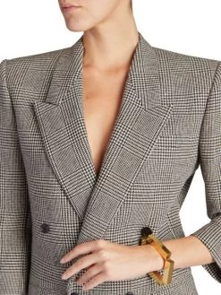 Saint Laurent Glen Check Double-Breasted Jacket 13 Saint Laurent Glen Check Double-Breasted Jacket -Saint Laurent Sales Store unnamed file 3171