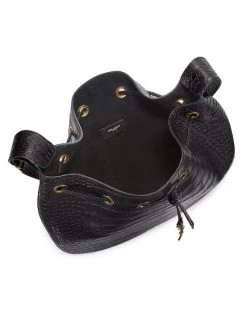 Saint Laurent Medium Seau Flat Croc-Embossed Leather Shoulder Bag -Saint Laurent Sales Store unnamed file 3177