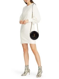 Saint Laurent Jade Round Matelassé Patent Leather Camera Bag -Saint Laurent Sales Store unnamed file 3205