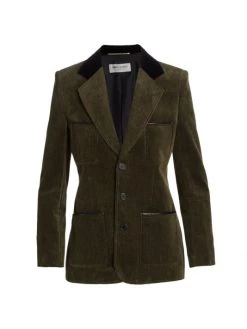 Saint Laurent Corduroy Cotton Blazer