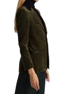 Saint Laurent Corduroy Cotton Blazer -Saint Laurent Sales Store unnamed file 325