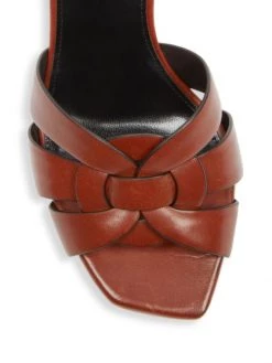 Saint Laurent Tribute Leather Mules Nero -Saint Laurent Sales Store unnamed file 3251