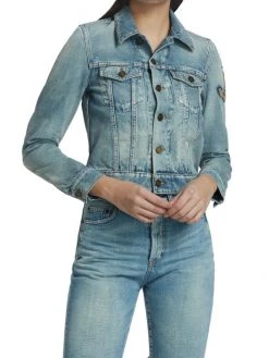 Saint Laurent Boyfriend Denim Jacket -Saint Laurent Sales Store unnamed file 3274
