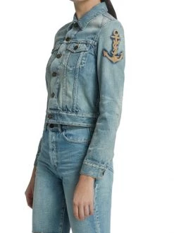 Saint Laurent Boyfriend Denim Jacket -Saint Laurent Sales Store unnamed file 3275