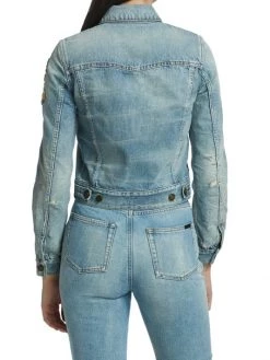 Saint Laurent Boyfriend Denim Jacket -Saint Laurent Sales Store unnamed file 3276