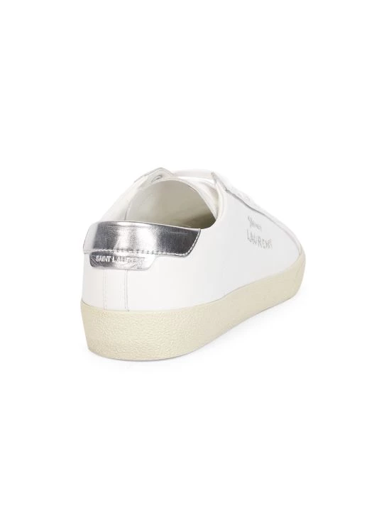 Saint Laurent Court Classic Low-Top Leather Sneakers For Men 5 Saint Laurent Court Classic Low-Top Leather Sneakers For Men - Image 3