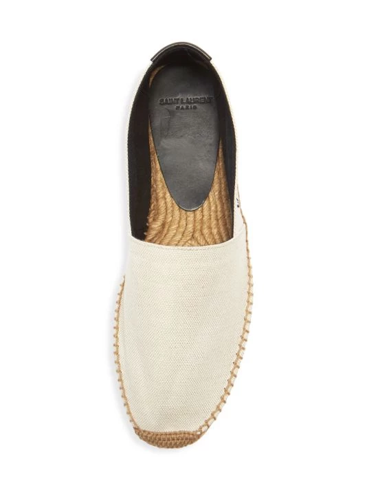 Saint Laurent Signature Canvas Espadrilles For Men Noir Ecru 7 Saint Laurent Signature Canvas Espadrilles For Men Noir Ecru - Image 5