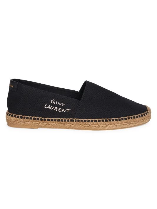 Saint Laurent Signature Canvas Espadrilles For Men Noir Ecru 9 Saint Laurent Signature Canvas Espadrilles For Men Noir Ecru - Image 7