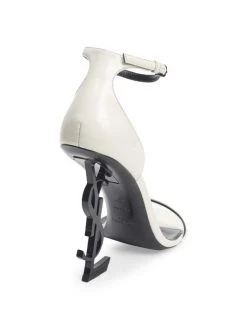 Saint Laurent Opyum Leather Sandals Black -Saint Laurent Sales Store unnamed file 3315