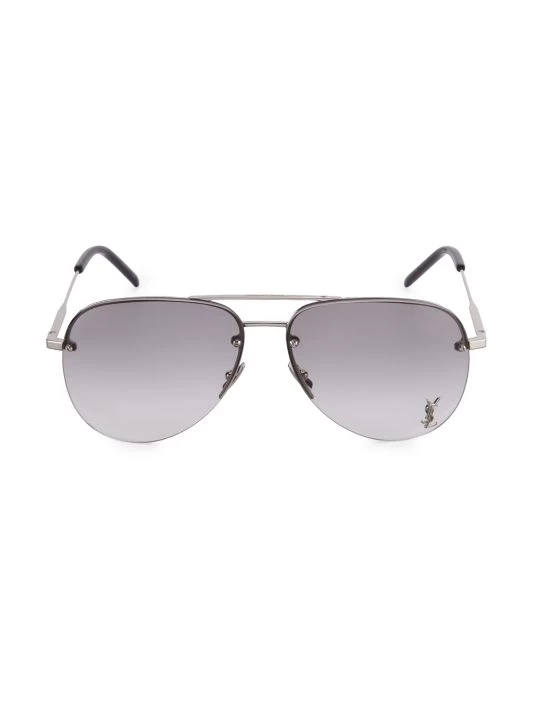 Saint Laurent Monogram 59MM Aviator Sunglasses 3 Saint Laurent Monogram 59MM Aviator Sunglasses