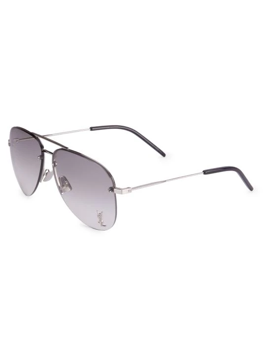 Saint Laurent Monogram 59MM Aviator Sunglasses 4 Saint Laurent Monogram 59MM Aviator Sunglasses - Image 2