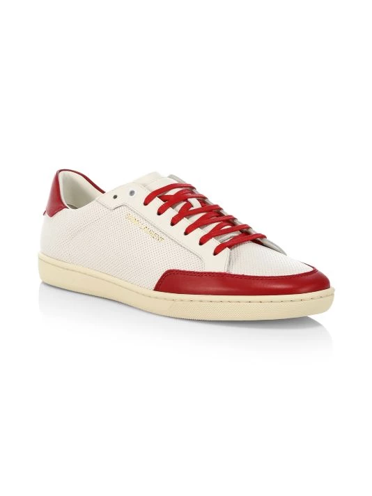 Saint Laurent Court Classic Leather Low-Top Sneakers For Men 4 Saint Laurent Court Classic Leather Low-Top Sneakers For Men - Image 2