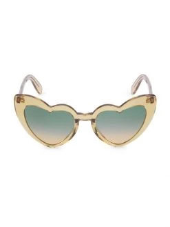Saint Laurent New Wave Loulou 54MM Heart Sunglasses
