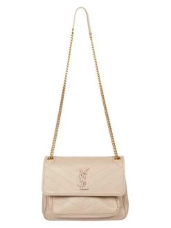 Saint Laurent Medium Niki Leather Shoulder Bag Black -Saint Laurent Sales Store unnamed file 3399