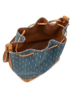Saint Laurent Monogram Denim Bucket Bag -Saint Laurent Sales Store unnamed file 3436