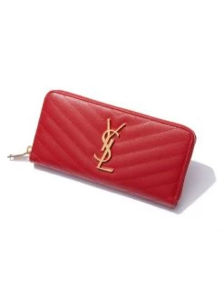 Saint Laurent Monogram Matelassé Leather Zip-Around Wallet Dark Beige 11 Saint Laurent Monogram Matelassé Leather Zip-Around Wallet Dark Beige -Saint Laurent Sales Store unnamed file 3449