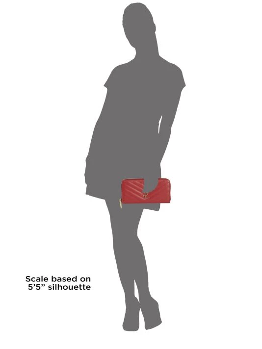 Saint Laurent Monogram Matelassé Leather Zip-Around Wallet Dark Beige 6 Saint Laurent Monogram Matelassé Leather Zip-Around Wallet Dark Beige - Image 4