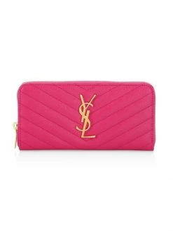 Saint Laurent Monogram Matelassé Leather Zip-Around Wallet Dark Beige 15 Saint Laurent Monogram Matelassé Leather Zip-Around Wallet Dark Beige -Saint Laurent Sales Store unnamed file 3453