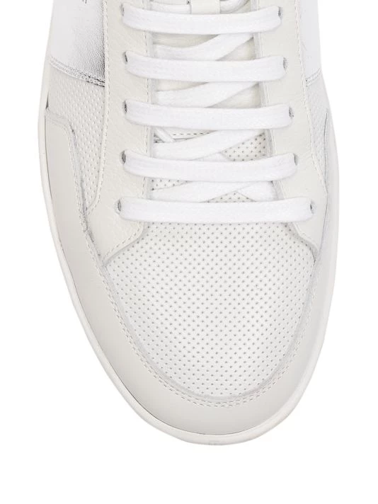 Saint Laurent Court Classic Leather High-Top Sneakers For Men 6 Saint Laurent Court Classic Leather High-Top Sneakers For Men - Image 4