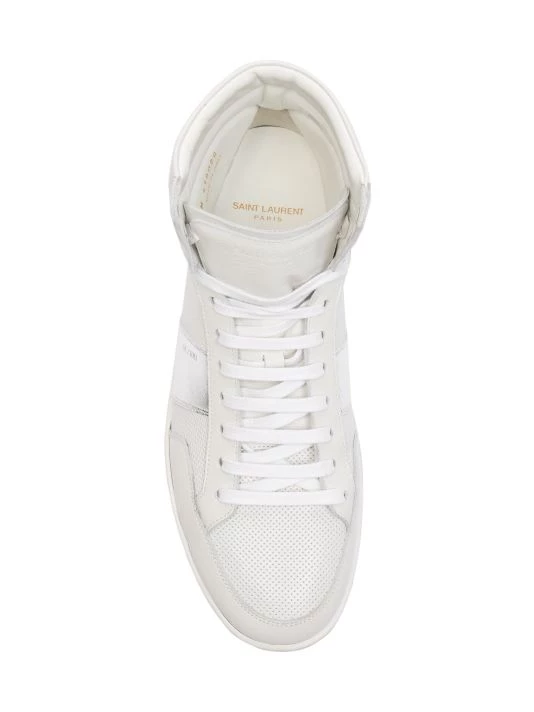 Saint Laurent Court Classic Leather High-Top Sneakers For Men 7 Saint Laurent Court Classic Leather High-Top Sneakers For Men - Image 5
