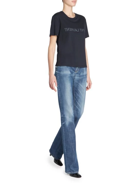 Saint Laurent Reverse Logo Graphic T-Shirt 4 Saint Laurent Reverse Logo Graphic T-Shirt - Image 2