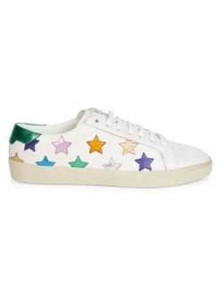 Saint Laurent California Stars Leather Sneakers For Men