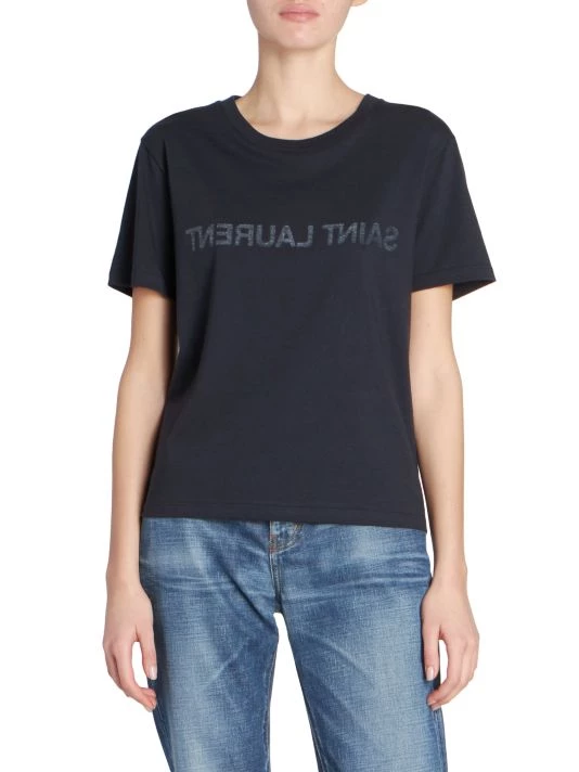 Saint Laurent Reverse Logo Graphic T-Shirt 5 Saint Laurent Reverse Logo Graphic T-Shirt - Image 3