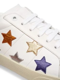 Saint Laurent California Stars Leather Sneakers For Men -Saint Laurent Sales Store unnamed file 3474