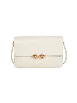Saint Laurent Maillon Leather Crossbody Bag Bianco Crem -Saint Laurent Sales Store unnamed file 3485