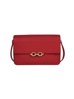 Saint Laurent Maillon Leather Crossbody Bag Bianco Crem -Saint Laurent Sales Store unnamed file 3486