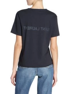Saint Laurent Reverse Logo Graphic T-Shirt 12 Saint Laurent Reverse Logo Graphic T-Shirt -Saint Laurent Sales Store unnamed file 349