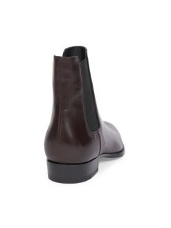 Saint Laurent Wyatt Leather Chelsea Boots For Men -Saint Laurent Sales Store unnamed file 3490