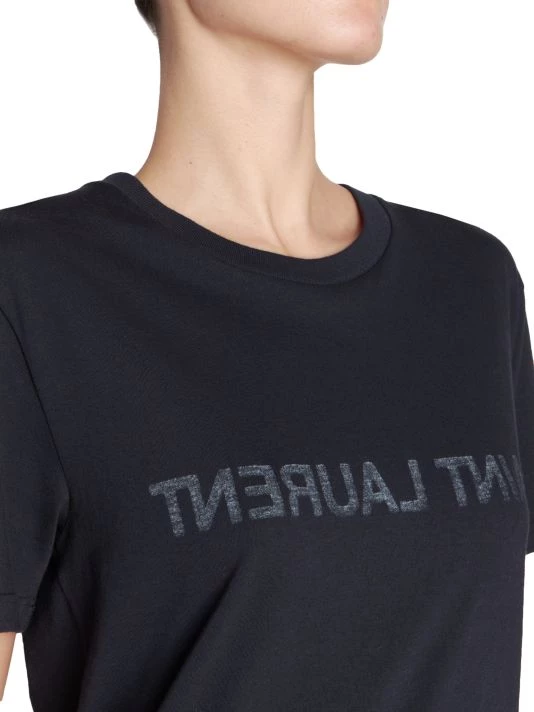Saint Laurent Reverse Logo Graphic T-Shirt 8 Saint Laurent Reverse Logo Graphic T-Shirt - Image 6