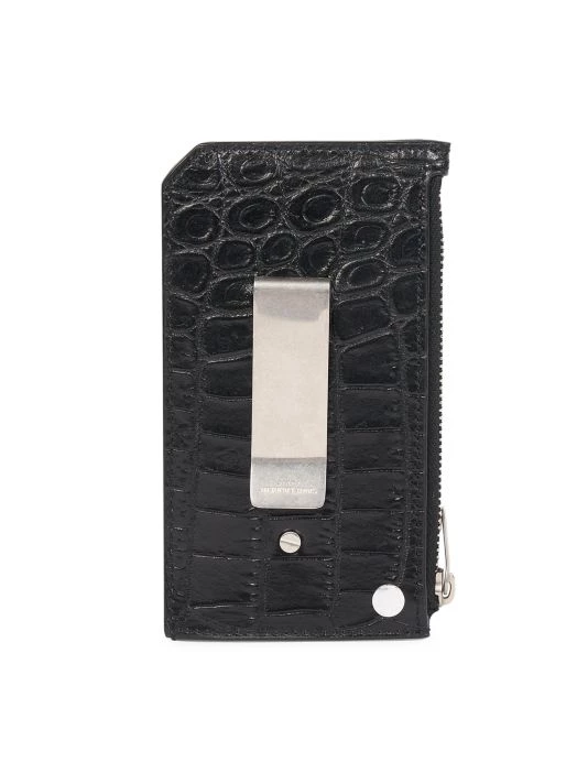 Saint Laurent Croc-Embossed Leather Card Holder For Men 6 Saint Laurent Croc-Embossed Leather Card Holder For Men - Image 4