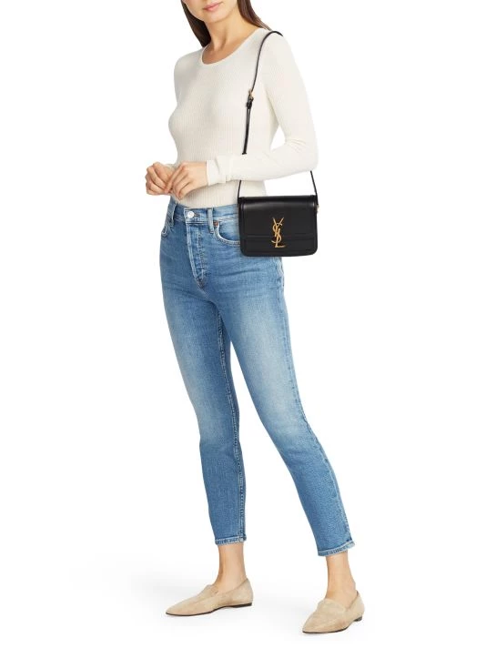 Saint Laurent Solferino Monogram Leather Crossbody Bag Nero 4 Saint Laurent Solferino Monogram Leather Crossbody Bag Nero - Image 2