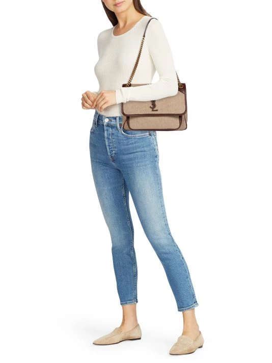 Saint Laurent Medium Niki Linen Shoulder Bag 4 Saint Laurent Medium Niki Linen Shoulder Bag - Image 2