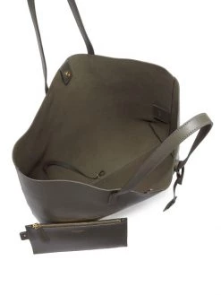 Saint Laurent Large Leather Shopper Crema Soft -Saint Laurent Sales Store unnamed file 3536