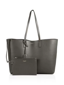 Saint Laurent Large Leather Shopper Crema Soft -Saint Laurent Sales Store unnamed file 3537